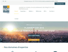 Tablet Screenshot of ispaconsulting.com